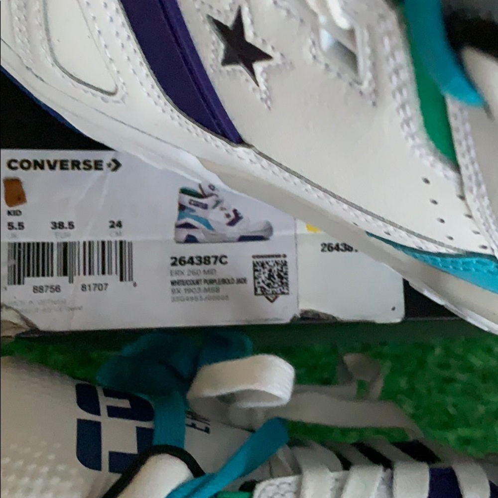 Converse ERX 260 MID Wht/court purple/bold Jade Wm - Picture 14 of 16